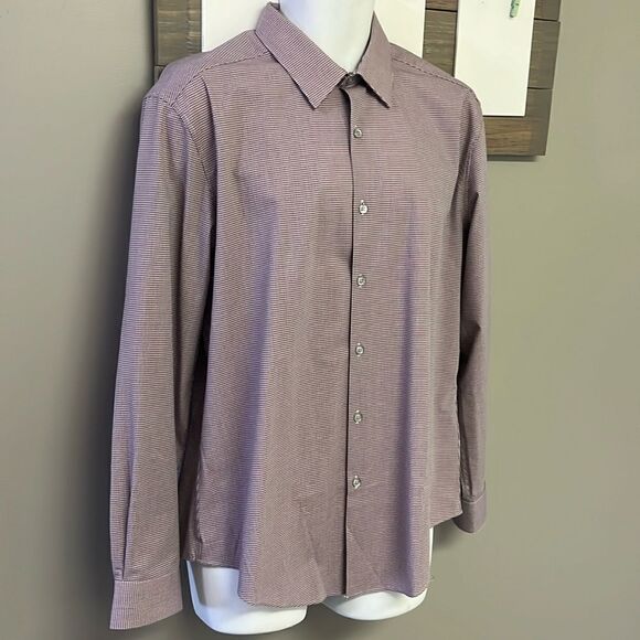 Van Heusen Long Sleeve Collared Button Down Slim Fit Flex3 Dress Shirt-16–16 1/2 - Picture 3 of 16